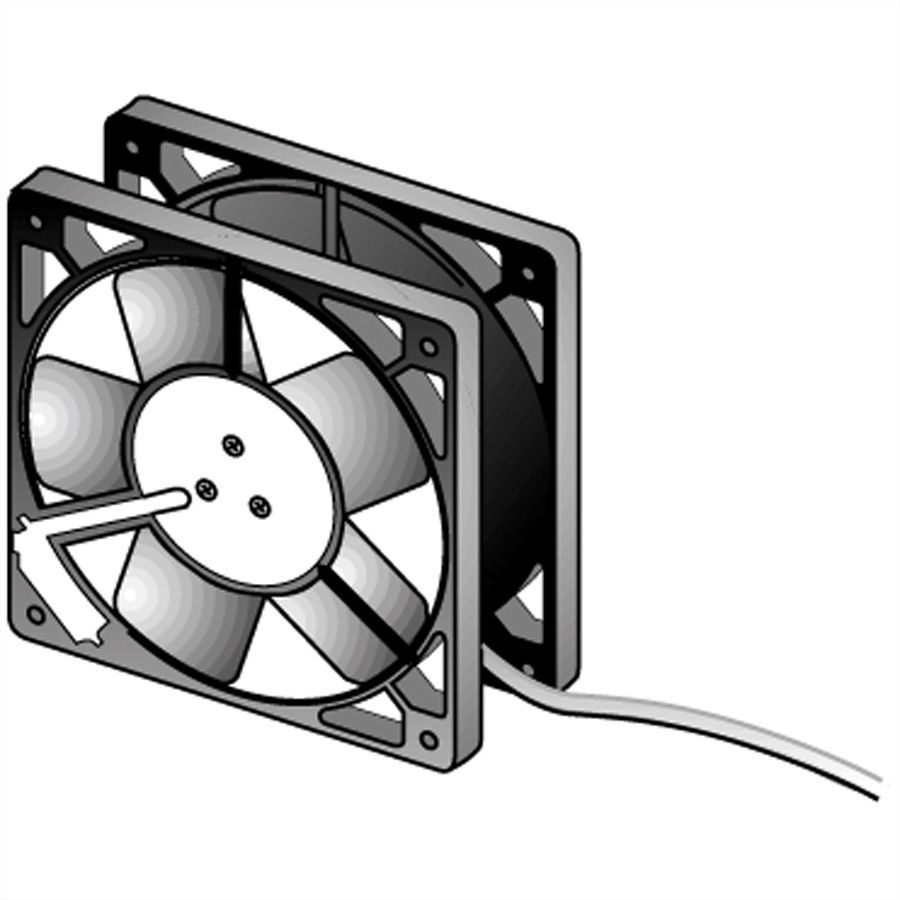 APRANET Ventilateur 230V, 119x119x38mm