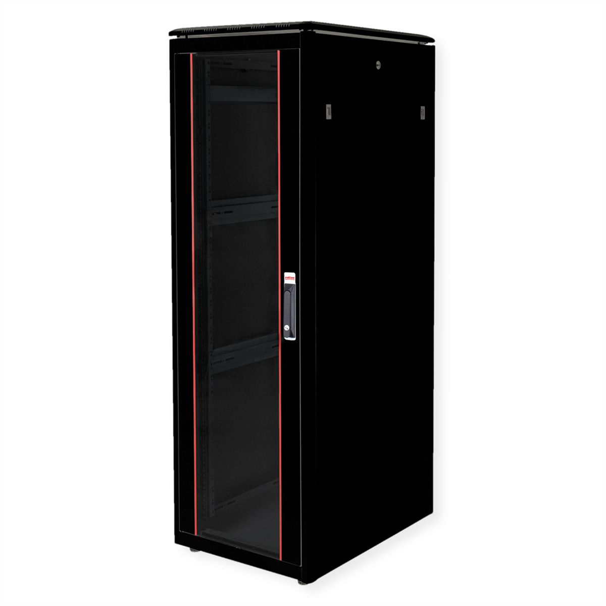 ROLINE 19" Baie réseau Pro 36U, 600x800 LxP Porte verre noir