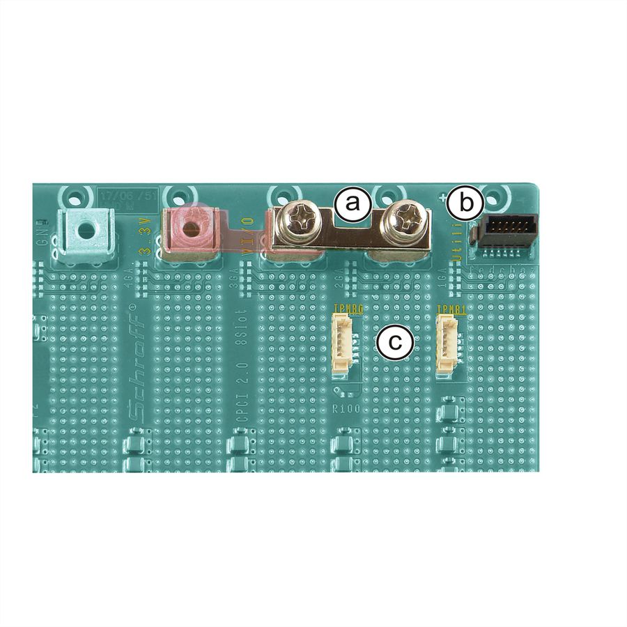 Carte-mère CPCI SCHROFF, emplacement système droit, 3 U, 2 slots, 32-Bit, 3.3 V VI/O