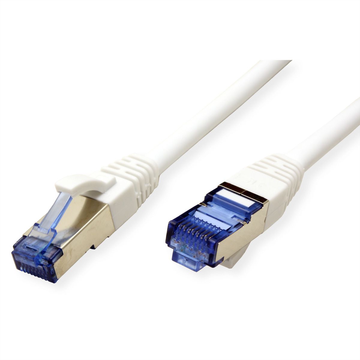 Cordon VALUE Cat.6A (Classe EA) / 10 Gigabit S/FTP, LSOH, blanc, 0,3 m
