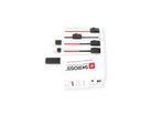 SKROSS Adaptateur de voyage MUV USB A/C 65PD avec câble USB-C, monde