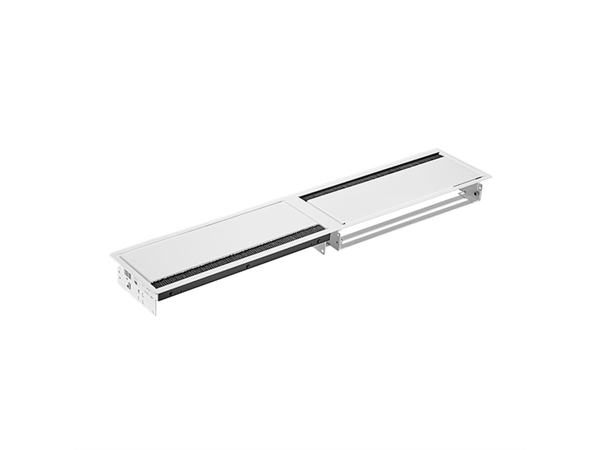 BACHMANN CONI DUO Cadre de montage 2x  large, blanc RAL9010