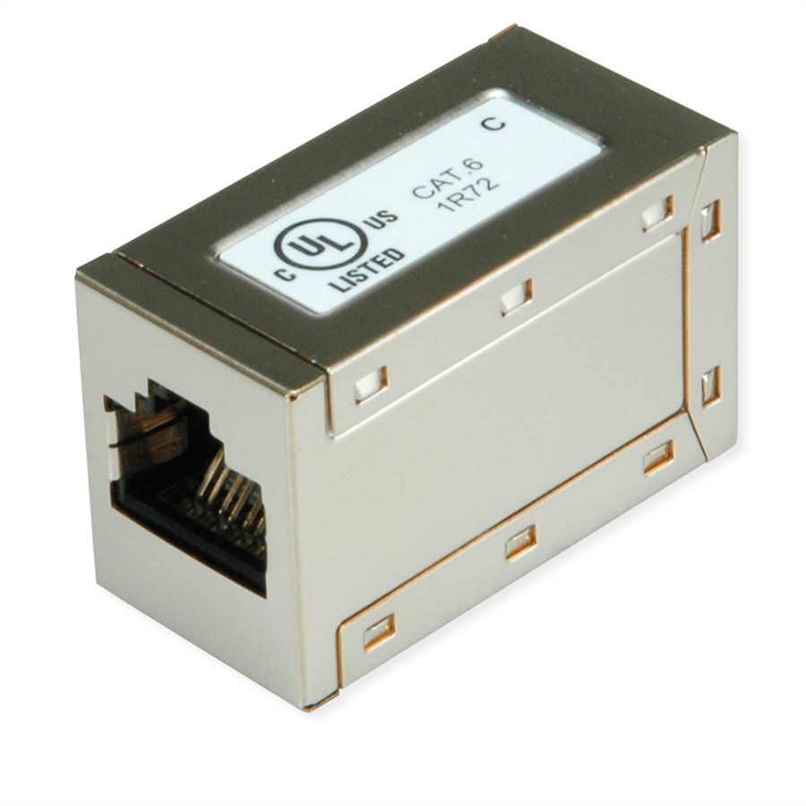 ROLINE Coupleur RJ-45 blindé, Cat.6 (Classe E), Lot de 25