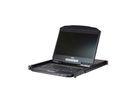 ATEN CL3116NX Commutateur KVM VGA LCD de 18,5" à un seul rail PS/2-USB 16 ports , FR-Layout