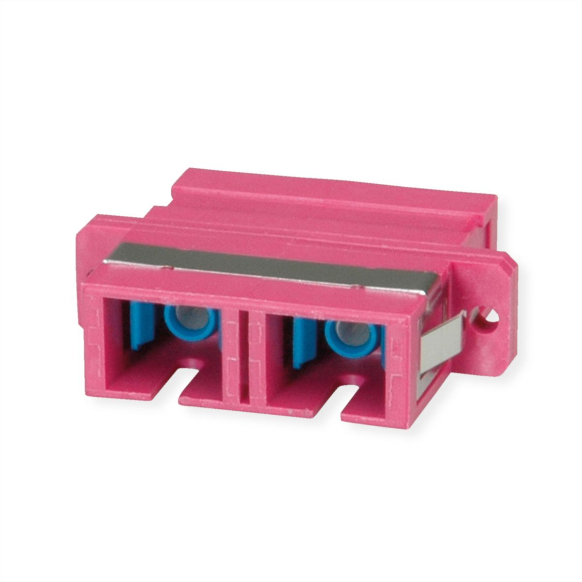TELEGÄRTNER  Coupleur SC Duplex, Multimode, Manchon en céramique, boîtier en plastique, violet