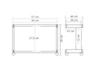 ROLINE Mini-poste imprimante, gris