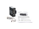 EXSYS EX-62021PoE-P Micro commutateur industriel Gigabit PoE à 5 ports, non géré