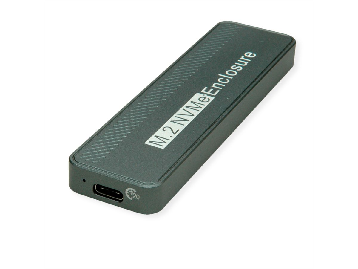 VALUE Boîtier externe SSD, M.2, NVMe - USB 3.2 Gen 2x2 type C
