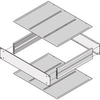 SCHROFF MultipacPRO Plaque de recouvrement pour montage horizontal des cartes Europe, 220 mm