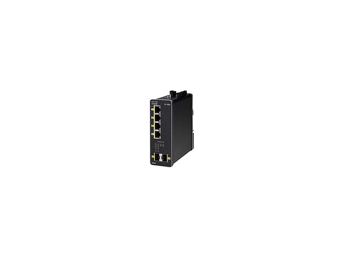 Cisco IE 1000-4P2S-LM Géré Gigabit Ethernet (10/100/1000) Noir Connexion Ethernet, supportant l'alimentation via ce port (PoE)