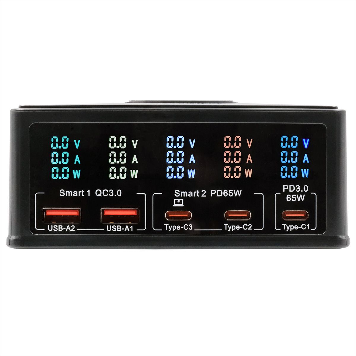 EXSYS EX-1106 Chargeur multiports High Power, QI 15W et USB-C PD à max. 160W