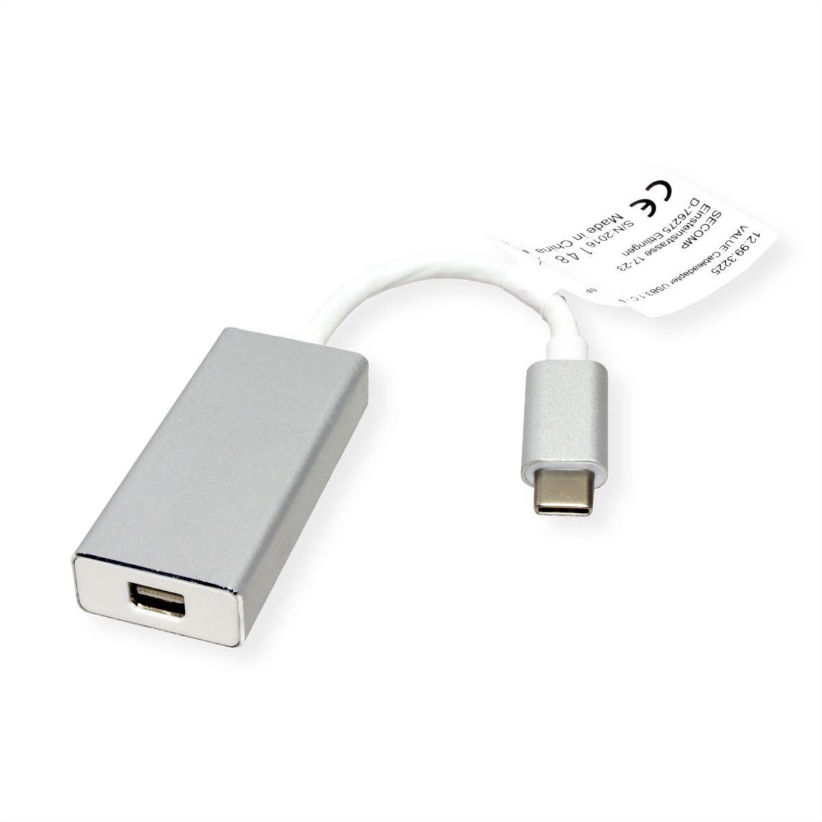 VALUE Adaptateur Type C Mini DisplayPort, v1.2, M/F
