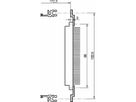 Rail en Z pour connecteur, EN 60603-2, 40 HP