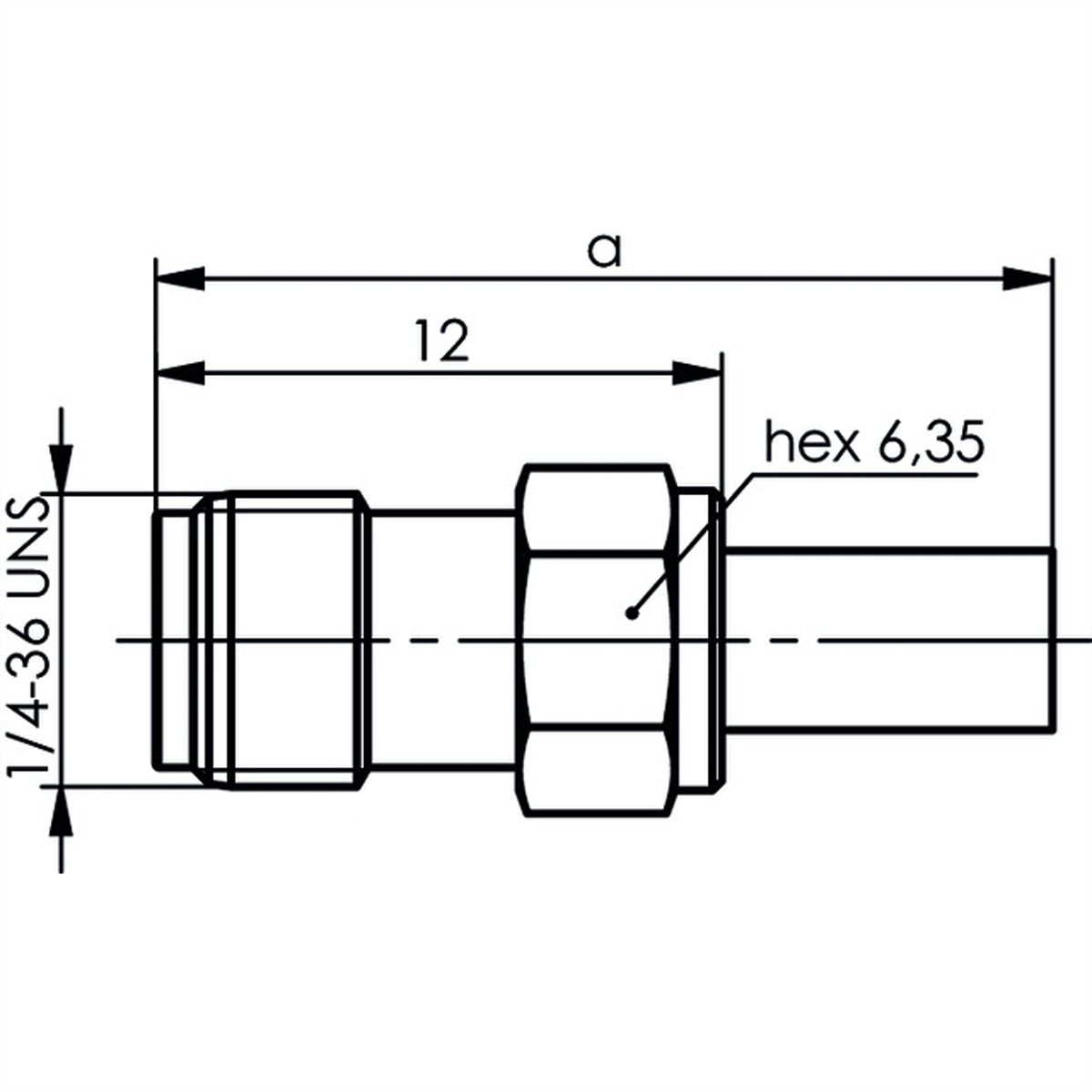 TELEGÄRTNER Prise SMA femelle pour RG-316/U, plaqué or Connexion à souder/à sertir