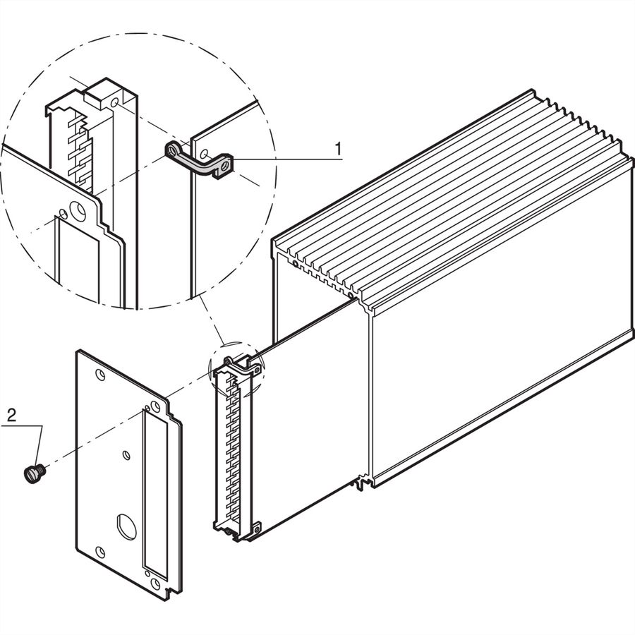 SCHROFF Pièce d'assemblage, vis à tête cylindrique, M2.5 x 4