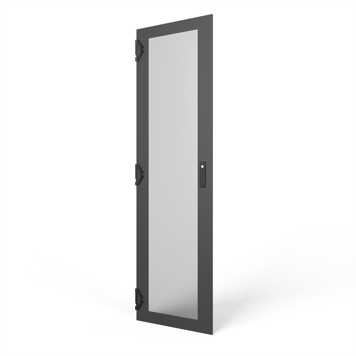 SCHROFF Porte 2000H 600L verre IP20 fermeture 1 point RAL7021