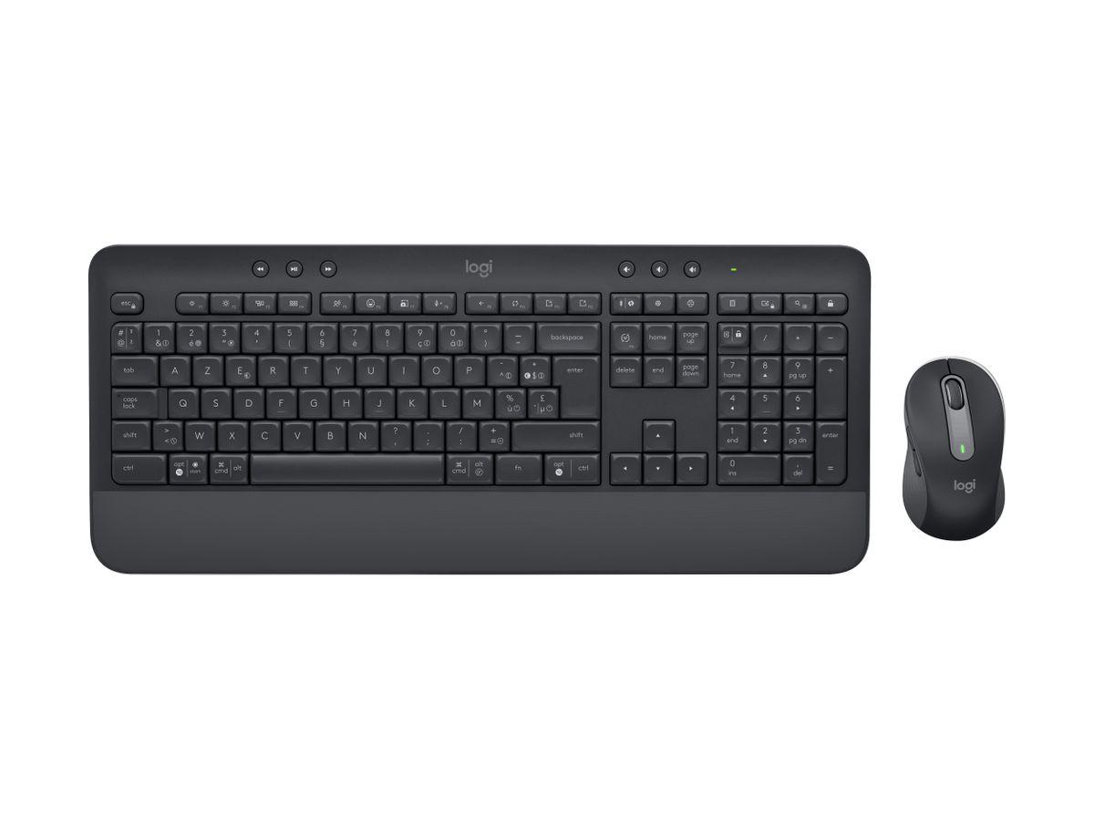 Logitech Signature MK650 Combo For Business clavier Souris incluse RF sans fil + Bluetooth Graphite