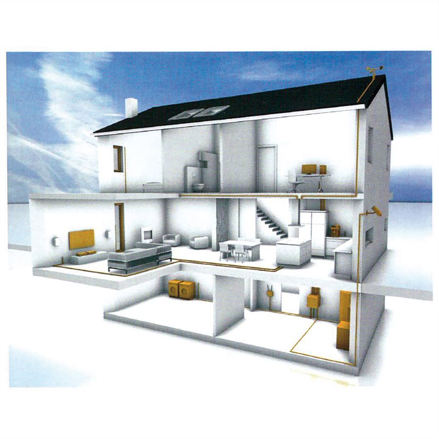 DRAKA UC HOME Cat.7 SS26 S/FTP 4P LSHF blanc, rouleau de 100m