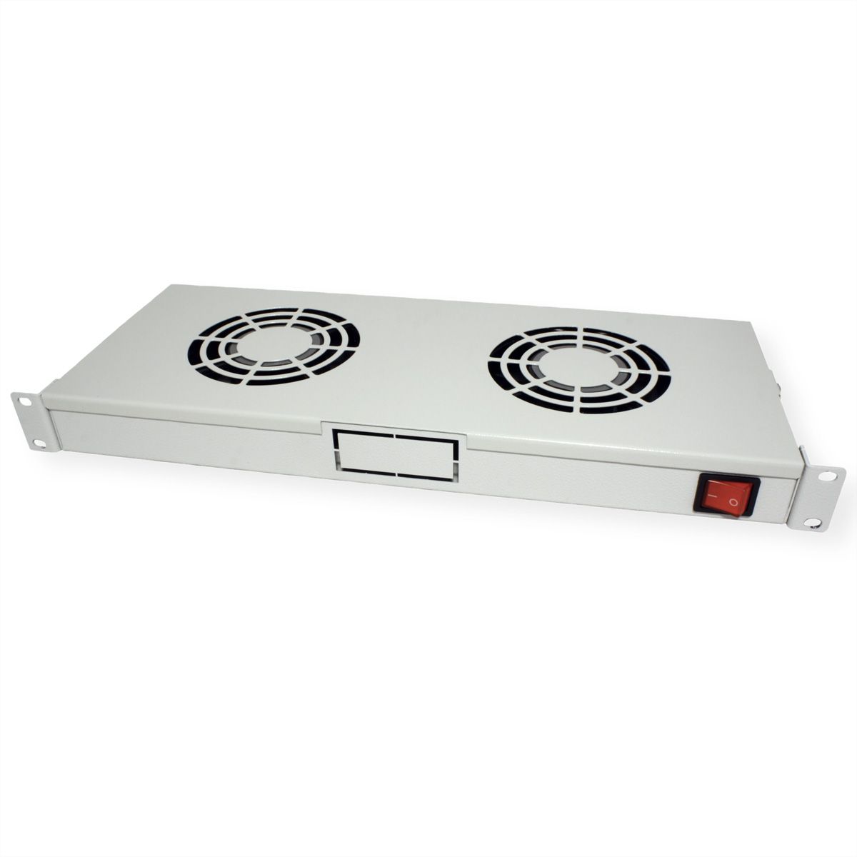 ROLINE 19" Unité de ventilation, 2 ventilateurs, ON/OFF, gris