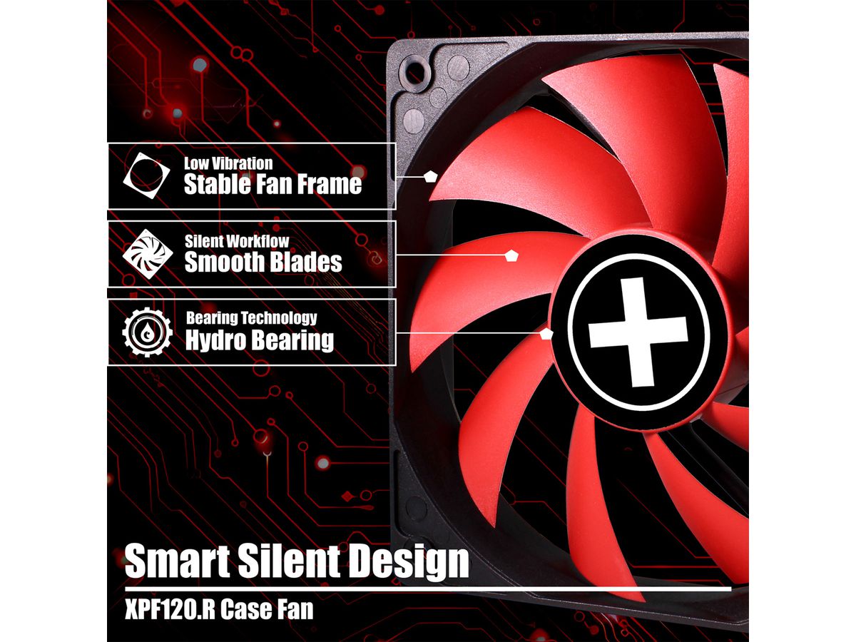 Xilence XPF120.R 120mm Performance Ventilateur de boîtier, 3PIN