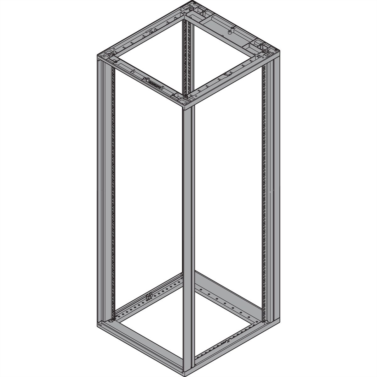 Cadre d'armoire Novastar SCHROFF, Heavy-Duty, 20 U 553W 800D