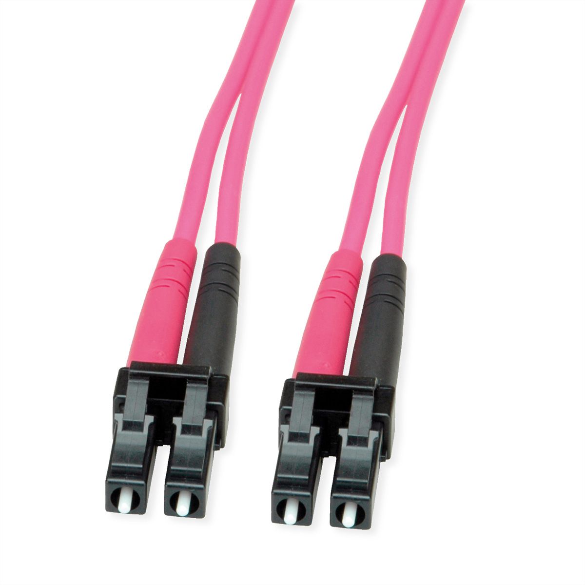 TELEGÄRTNER Cordon FO 2x G50/125 OM4, 1x LC Duplex - 1x LC Duplex, violet, 1 m