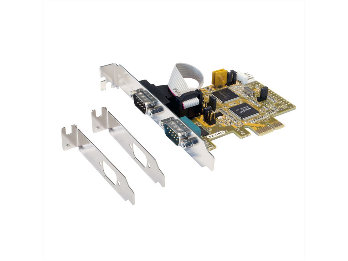 EXSYS EX-44092-2 Carte PCI Express x1, 2x RS232