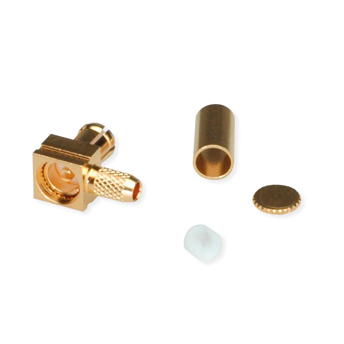 TELEGÄRTNER Connecteur MCX coudé pour RG-316/U plaqué or