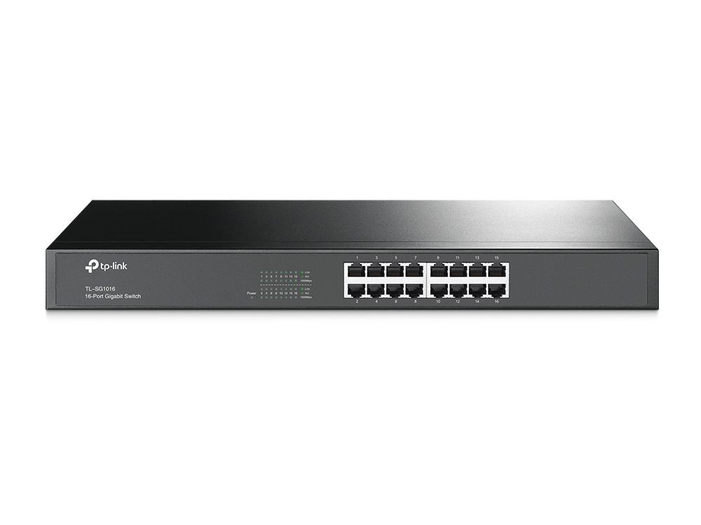 TP-Link TL-SG1016 commutateur réseau Non-géré Gigabit Ethernet (10/100/1000) 1U Noir