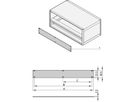 SCHROFF Face avant 1 U, 84 HP, Montage sur rail horizontal, 2,5 mm, alu, anodisé avant, conducteur arrière