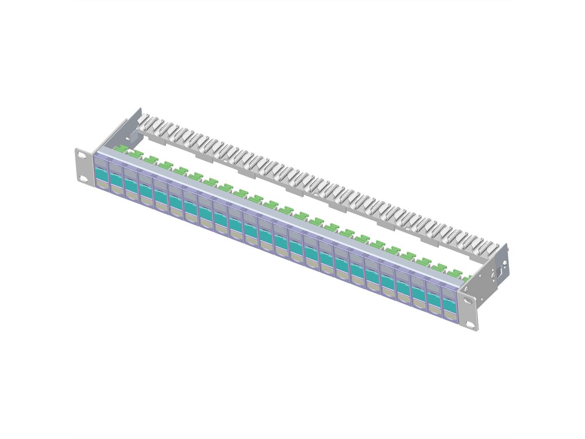 METZ CONNECT Panneau 19" 1UH vide pour 24 modules E-DAT ou Cat.6A