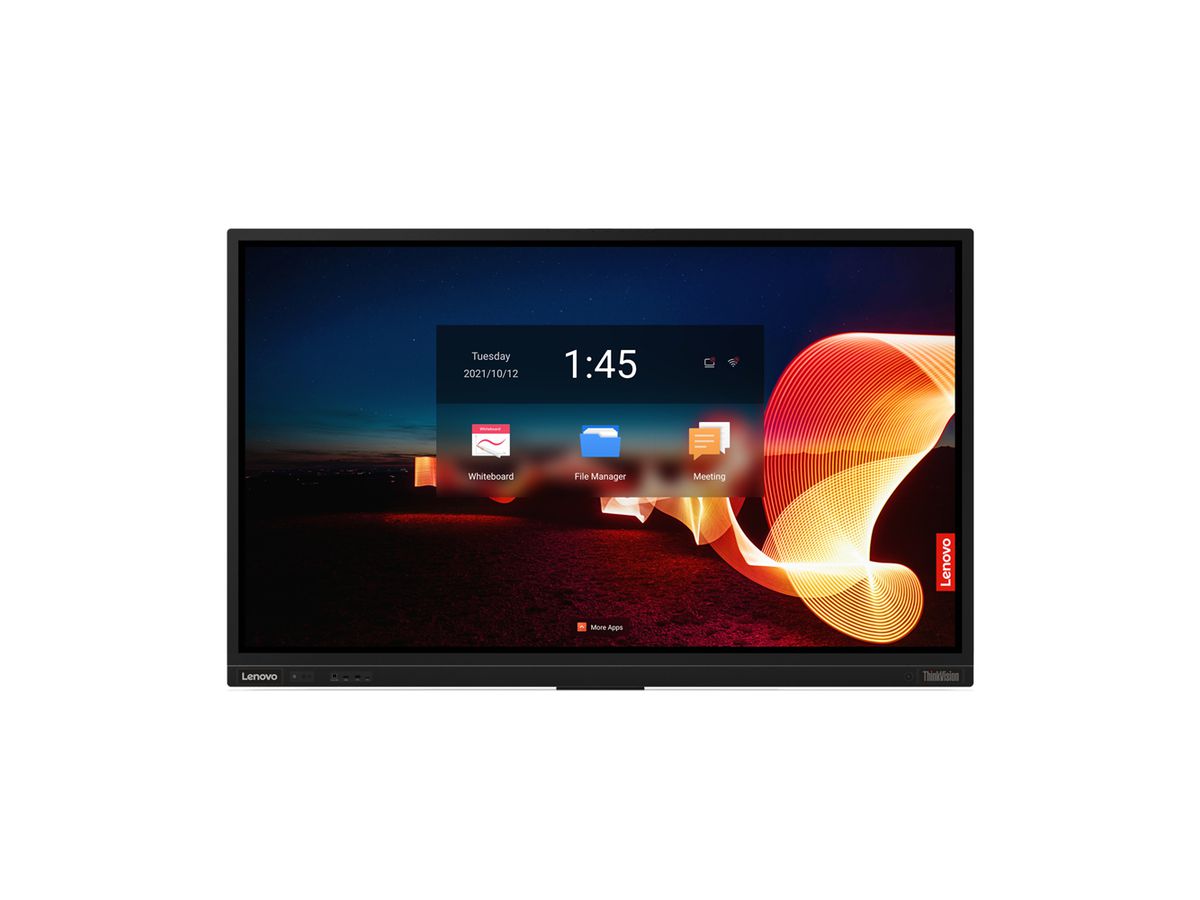 Lenovo ThinkVision T75 190,5 cm (75") 3840 x 2160 pixels 4K Ultra HD LED Écran tactile Noir