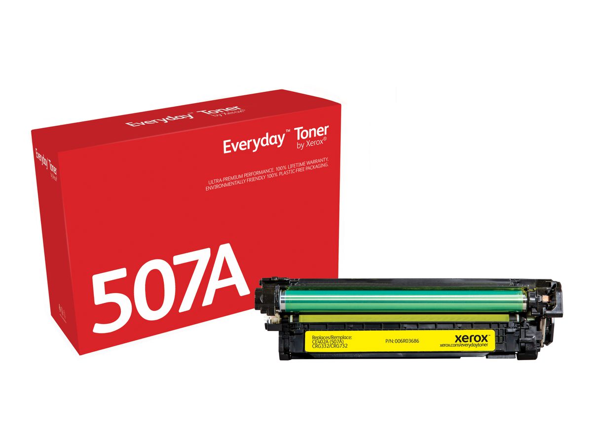Everyday Toner Jaune ™ de Xerox compatible avec HP 507A (CE402A), Capacité standard
