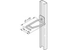 Oeillet de câble SCHROFF pour rail en C, acier, 40 x 75 mm