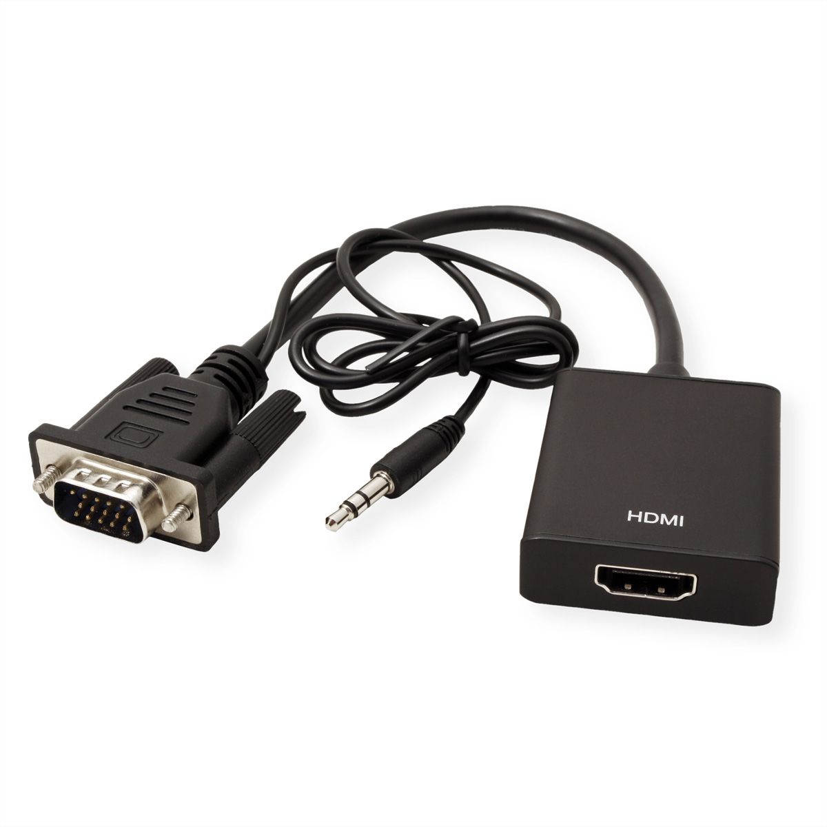 VALUE Adaptateur VGA+Audio vers HDMI, 0,15 m