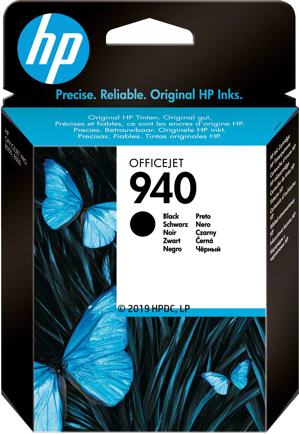 HP 940 Black Original Ink Cartridge cartouche d'encre 1 pièce(s) Rendement standard Noir