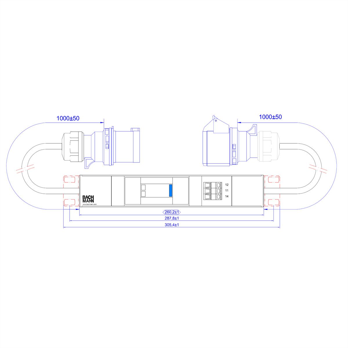 BACHMANN Module de protection contre les surtensions 1 phase