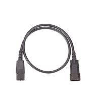 BACHMANN Câble prolongateur H05VV-F 3G1,0mm² , L: 0,75m noir C13/C14