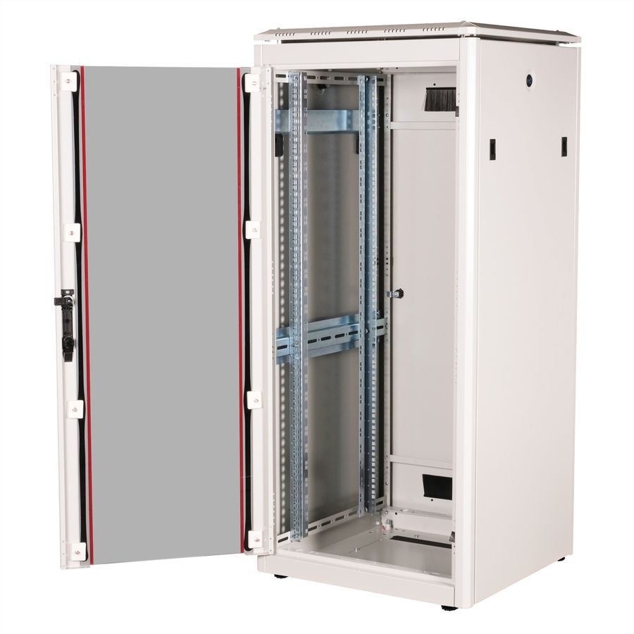 ROLINE 19" Baie réseau Pro 26U, 600x600 LxP Porte verre gris