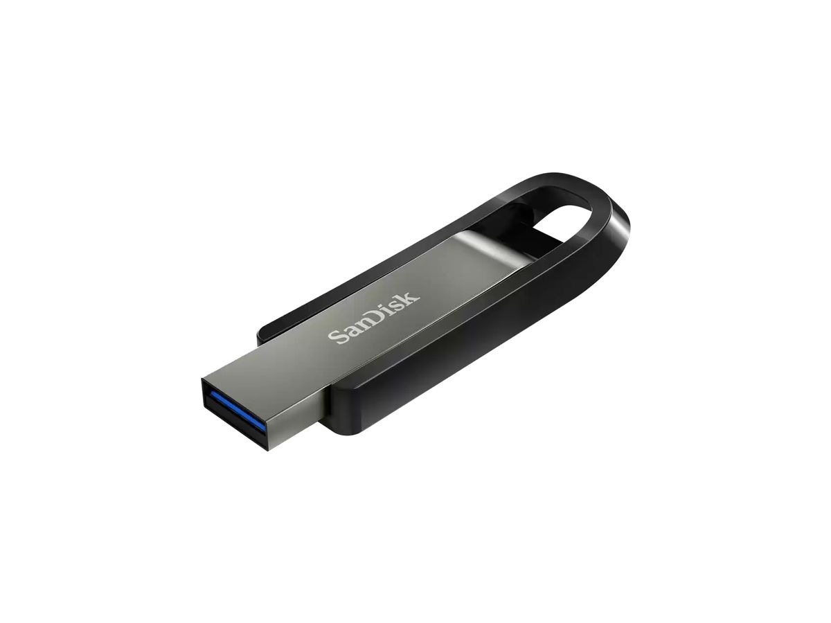 SanDisk Extreme Go lecteur USB flash 64 Go USB Type-A 3.2 Gen 1 (3.1 Gen 1) Acier inoxydable