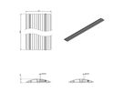 DATAFLEX Addit protège-câbles, droit 422, argent, 150 cm