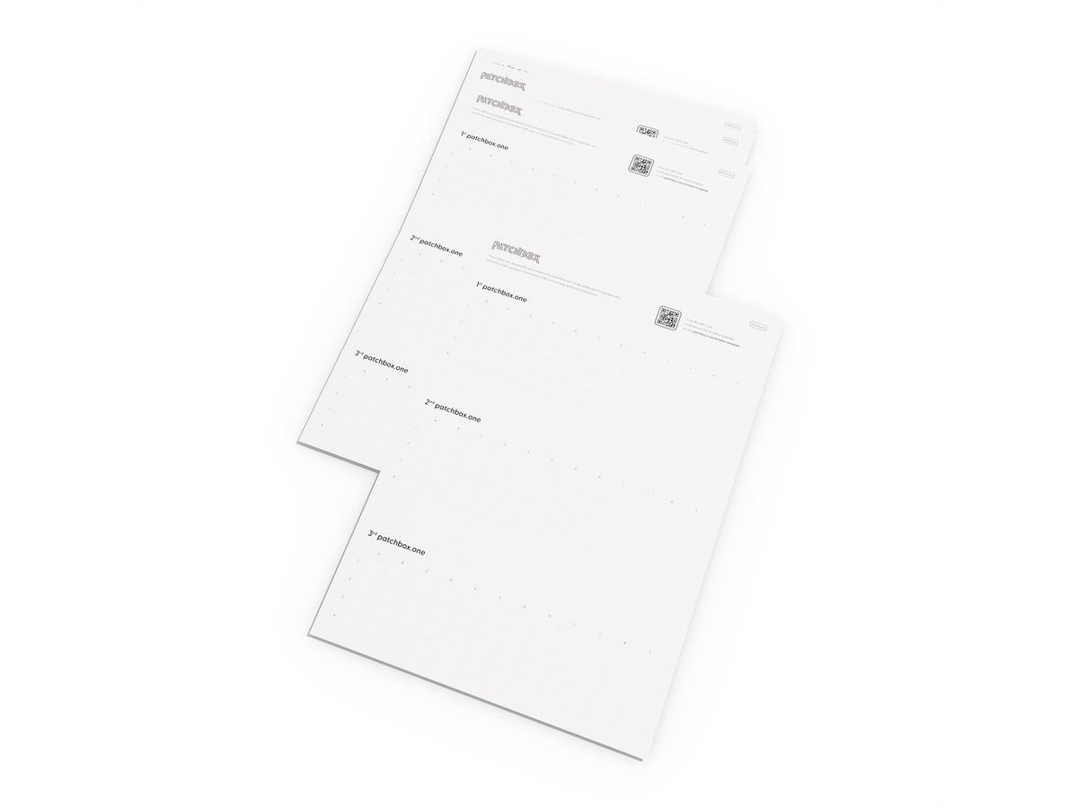 patchbox.one Étiquettes d'identification 432 autocollants imprimables