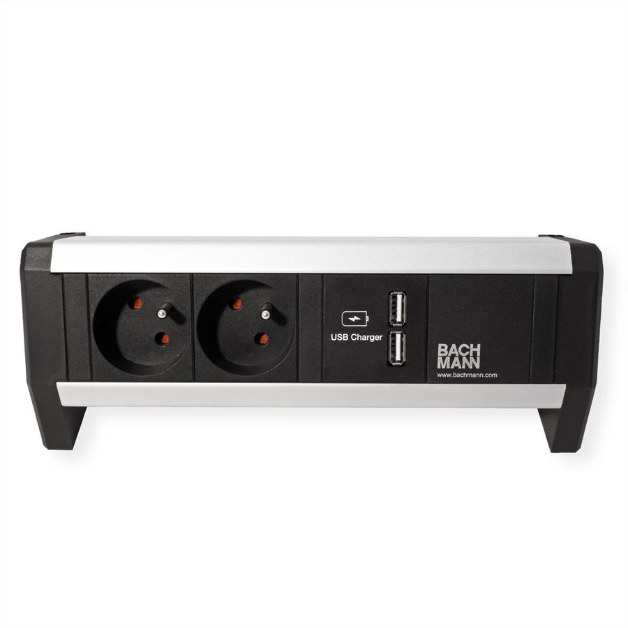 BACHMANN DESK 2xUTE 1xUSB Charger GST18 noir