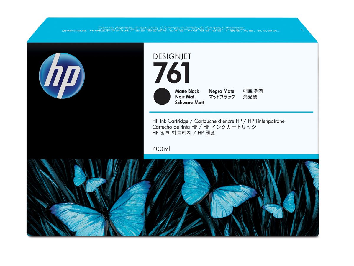 HP 761 cartouche d'encre DesignJet noir mat, 400 ml