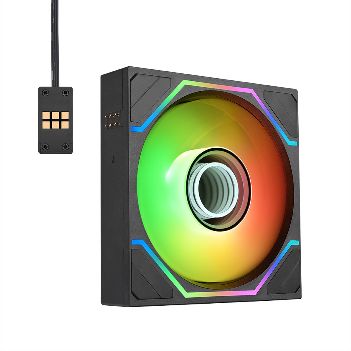 Thermaltake SWAFAN 120 EX INFINITY ARGB Sync Pack de 3 ventilateurs, noir