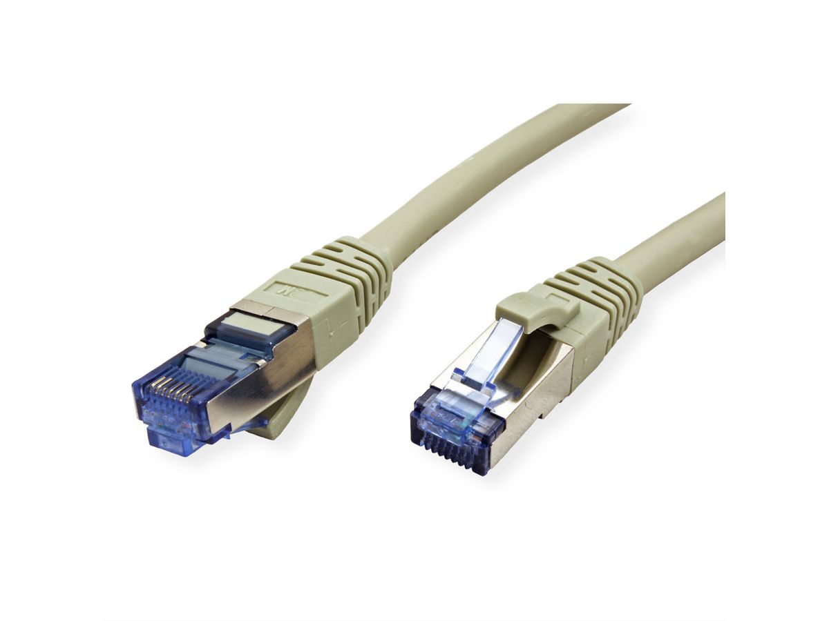 Cordon VALUE Cat.6A (Classe EA) / 10 Gigabit S/FTP, LSOH, gris, 20 m