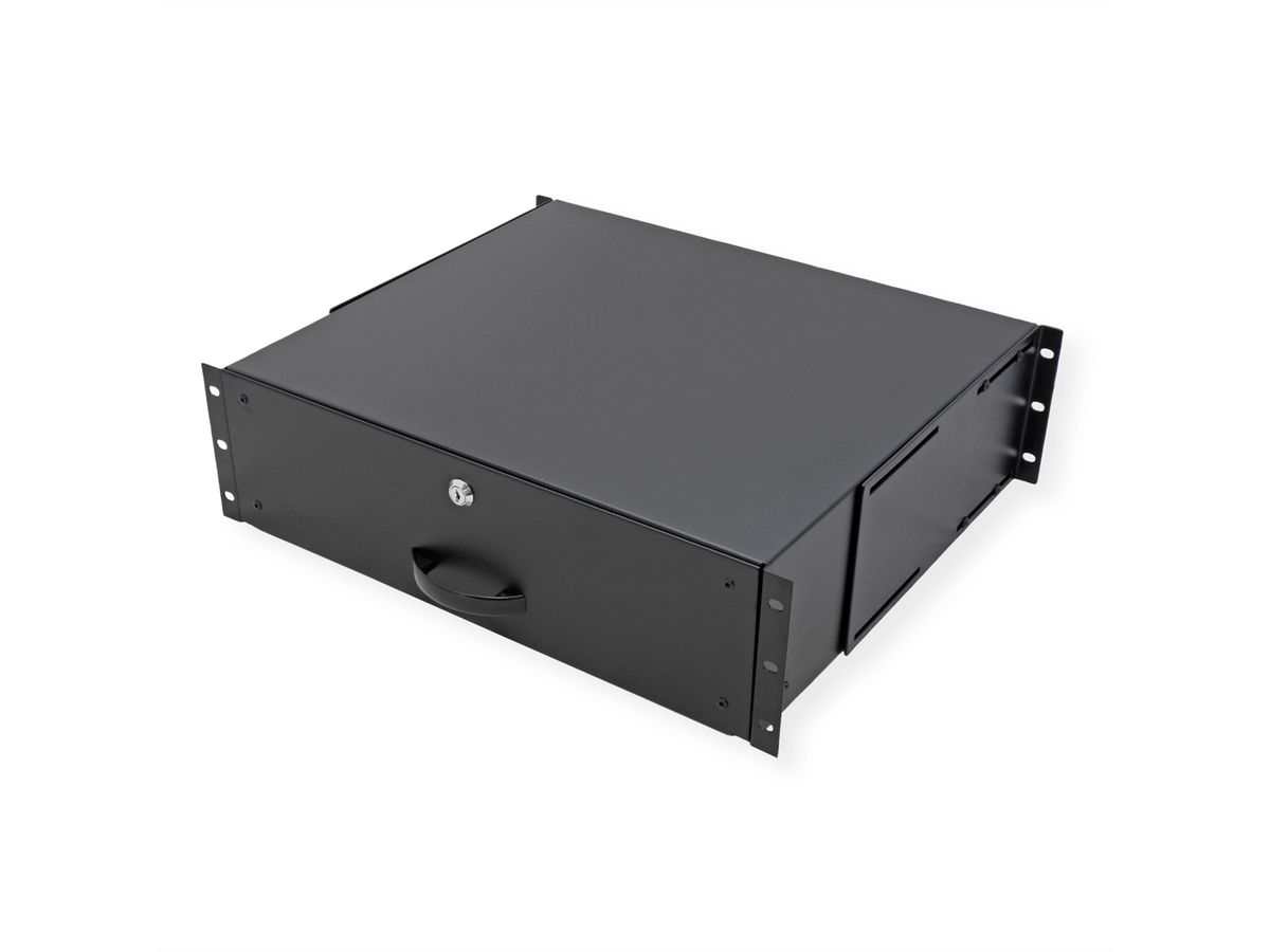 ROLINE 19" Tiroir pour clavier 3U, 400P verrouillable noir