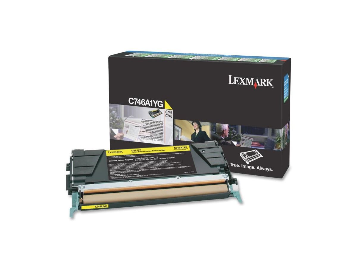 Lexmark C746A1YG Cartouche de toner Original Jaune 1 pièce(s)