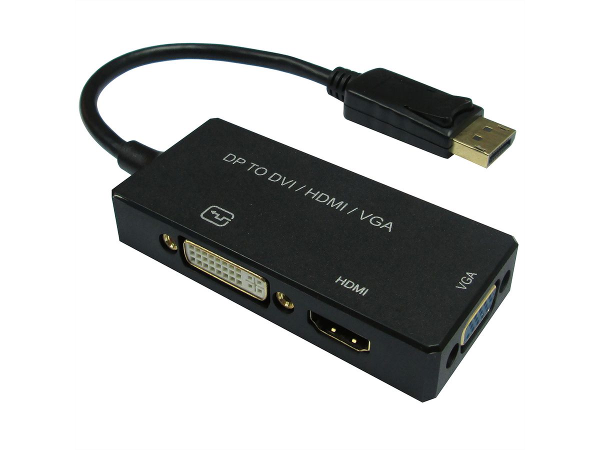 VALUE Adaptateur DisplayPort - VGA / DVI / HDMI, v1.2 - SECOMP France