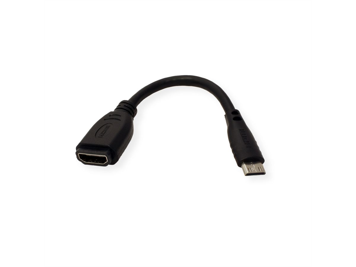 VALUE Câble adaptateur HDMI, HDMI F - HDMI Mini M